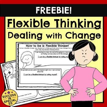 Preview of Flexible Thinking Dealing With Change Interactive Worksheets