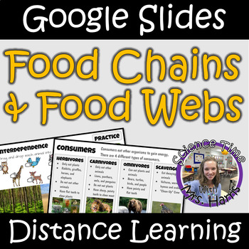 Preview of Distance Learning: Food Chains and Food Webs (Google Slides)
