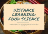 Distance Learning: Food Science and Dairy Products