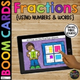 Fraction BOOM CARDS™ Game for 1st and 2nd Grade Math Center