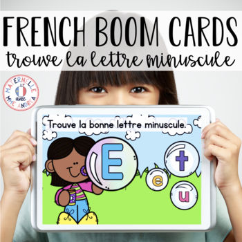 Preview of Distance Learning - French Boom Cards - Alphabet Letter Match