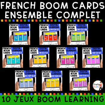 Preview of Distance Learning - French Word Work Boom Cards - Les sons 2e année