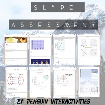 Preview of Distance Learning - Functions and Slope of a line Assessment