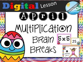 Preview of Distance Learning / GOOGLE CLASSROOM - MATH  + multiplication and Brain Breaks
