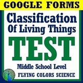 Distance Learning GOOGLE FORMS Living Things Classificatio