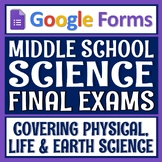 Distance Learning GOOGLE FORMS Middle School Science Final Exam