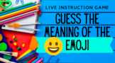 Distance Learning Game Guess the Emoji for Live Instructio