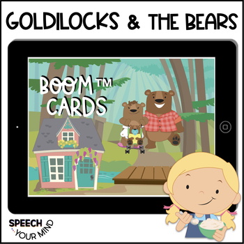 Preview of Goldilocks & the Three Bears Boom Cards Story & Activities | Fairytales & Fables