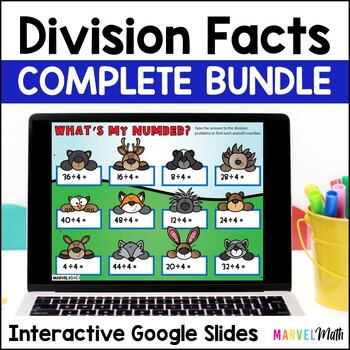 Preview of Division Facts FUN Practice Bundle - Google Slides for Division Fact Fluency