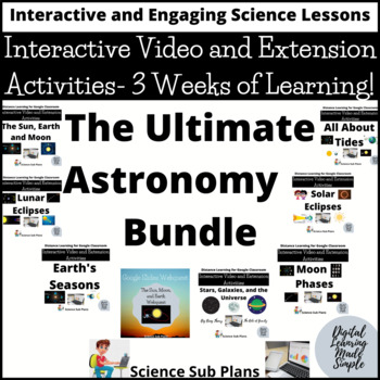 Preview of Astronomy Bundle - Interactive Videos and Extension Activities