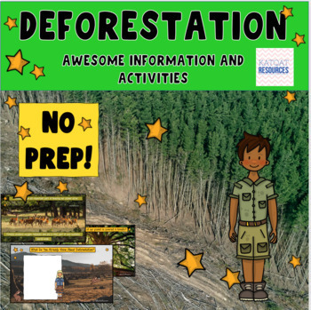 Preview of Distance Learning / Google Classroom - Deforestation - Human Impact 