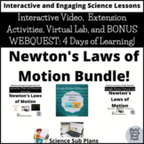 Newton's Laws of Motion Bundle - Interactive Video, Virtua
