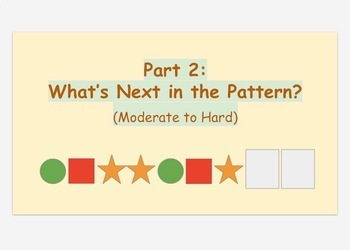 Preview of Distance Learning/Google Classroom: Part 2- Patterns (Teaching & OT)