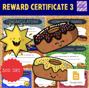 Preview of Distance Learning / Google Classroom - Reward Certificates