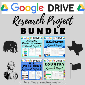 Preview of Google Drive Research Project BUNDLE