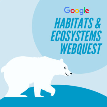 Preview of Distance Learning Google Forms Habitats and Ecosystems Webquest