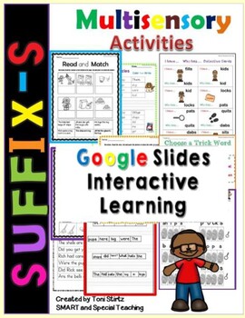 Preview of Distance Learning Google Slides Fun Phonics the suffix -s  (First Grade)