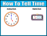 Distance Learning:  Google Slides- How To Tell Time