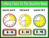 Distance Learning:  Google Slides- Time to the Quarter Hour