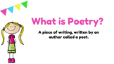 Distance Learning:  Google Slides- What is Poetry?