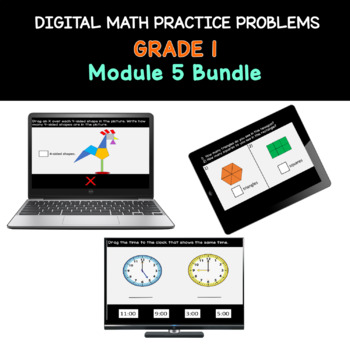 Preview of Distance Learning | Grade 1 Math Practice Bundle Module 5 (Eureka/Engage NY)