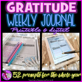 Distance Learning Gratitude Journal Digital and Printable 