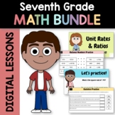 Math Bundle for 7th Grade | Google Slides | 30% off | Math