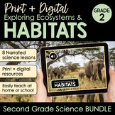 Habitats & Ecosystems Second Grade Science BUNDLE NGSS