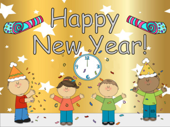 Preview of Distance Learning Happy New Year! - Beginning Sounds (Google Slides)