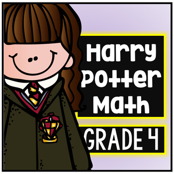 distance learning harry potter fourth grade math packet common core no prep