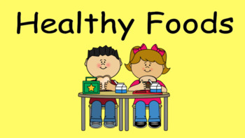 Preview of Distance Learning Healthy Foods (Google Slides)