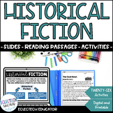 Historical Fiction Reading Passages, Digital Activities, a