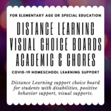 Distance Learning - Homeschool Visual Choice Boards (COVID