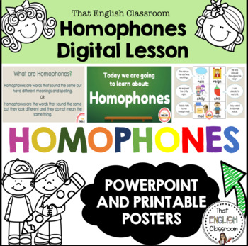 Preview of Distance Learning - Homophones Online Lesson