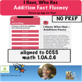 Distance Learning I Have Who Has Addition Fact Fluency App-tivity