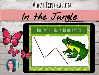 Preview of In the Jungle Vocal Exploration | Digital Task Cards