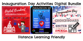 Preview of Distance Learning: Inauguration Day Digital Activities Bundle