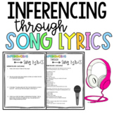 Inferences and Analysis with Song Lyrics | Printable and G