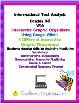 Preview of Informational Text Analysis w/Interactive Graphic Organizers