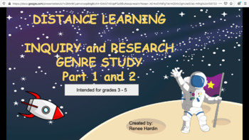 Preview of Distance Learning: Inquiry and Research Project "SPACE"