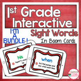 Interactive 1st Grade Sight Words Bundle : Sight Word Boom Cards