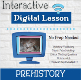 Distance Learning Interactive Prehistory Activity 