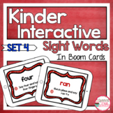 Digital Interactive Kindergarten Sight Words Set 4 | Sight