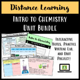 Distance Learning: Intro to chemistry unit bundle