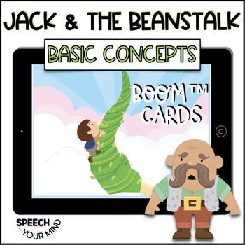 Preview of Jack & the Beanstalk Boom Cards™ Story Basic Concepts Following Directions
