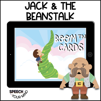 Preview of Jack & the Beanstalk Boom Cards™ Story & Language Activities | Fable Fairytale