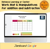 FREE Jamboard Work Mat & Manipulatives for Adding and Subtracting