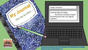 Preview of Distance Learning: Journaling Unit