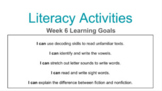 Distance Learning: Kindergarten Literacy Activities Week 6