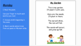 Distance Learning: Kindergarten Poem of the Week 6
